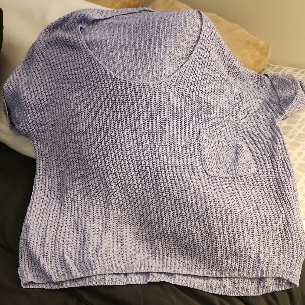 Light Purple Knit Top
